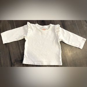 Cat & Jack - Gold Polka Dot Long Sleeve Top - SIZE: 3-6 Months